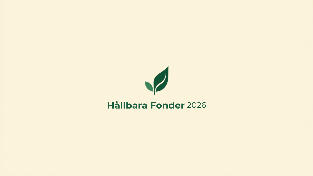 Hållbara fonder 2026 – Investera med gott samvete